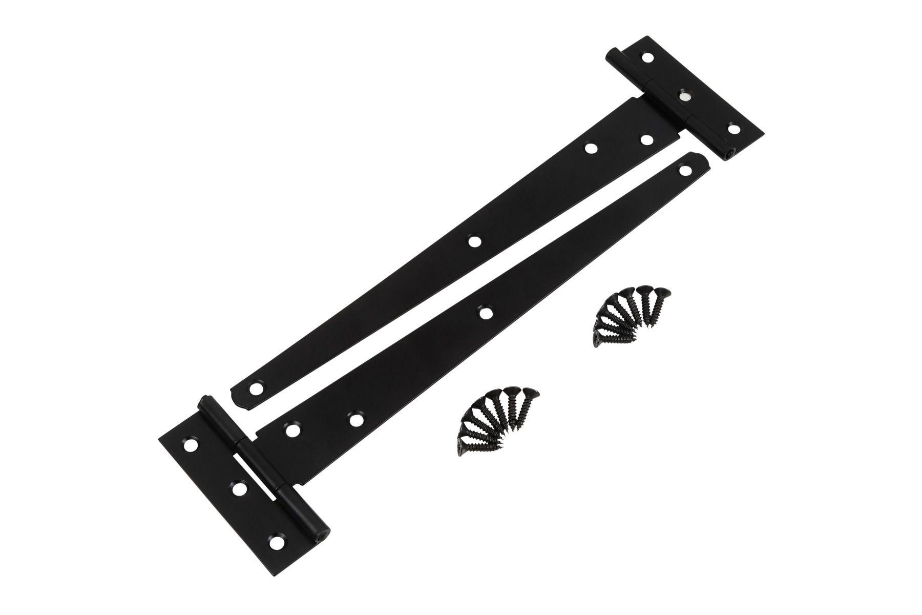 Blue Spot Tools Black Powder Coated Tee Hinge 250mm
