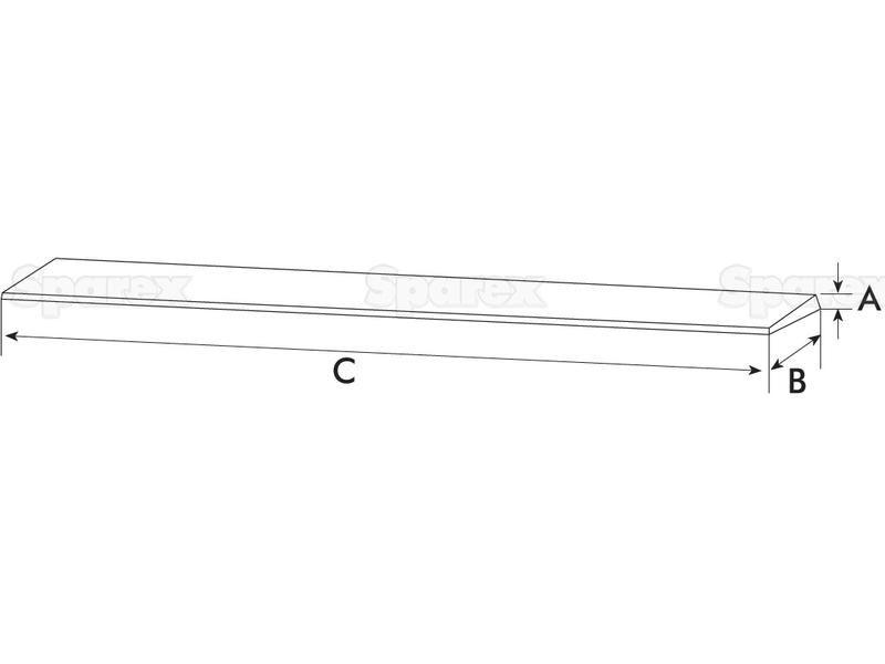 Weld On Bucket Edge (Single Bevel) Hardness: 250-300Hb.