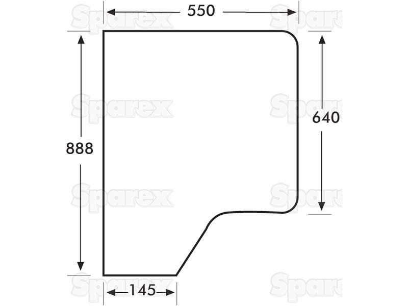 Door Glass RH & LH for Case IH 895XL