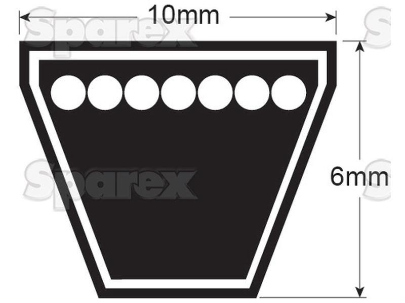 V Belt - Z Section - Belt No. Z29 1/2 Bearings Reference (Z291/2)