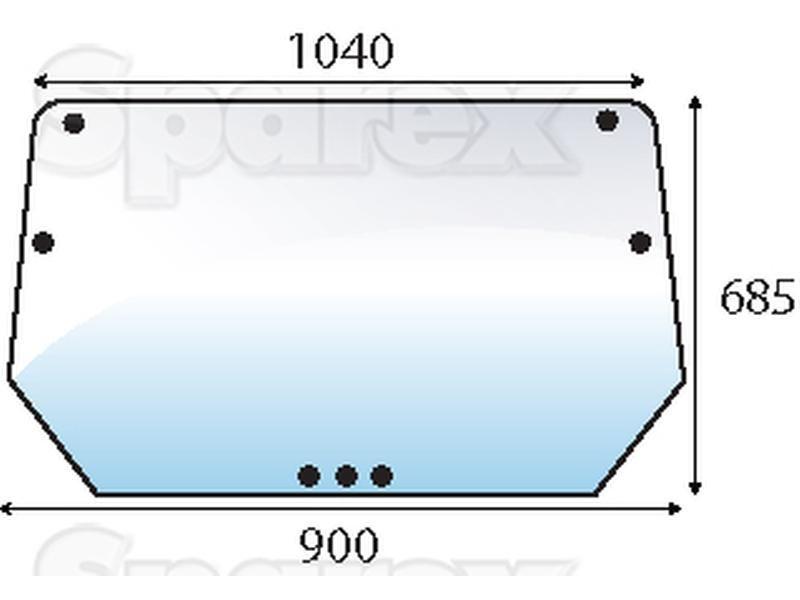 Rear Window for Deutz-Fahr D 7207