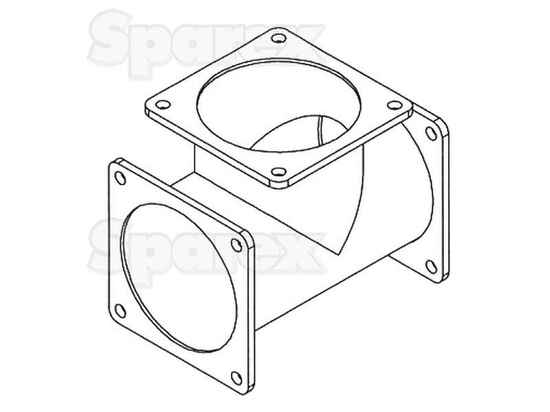 T Piece 6'' (150mm) (Galvanised)