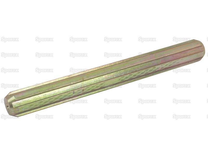 PTO Splined Shaft - Full Length - 1 1/8'' - 6 Spline, Length: 254mm.