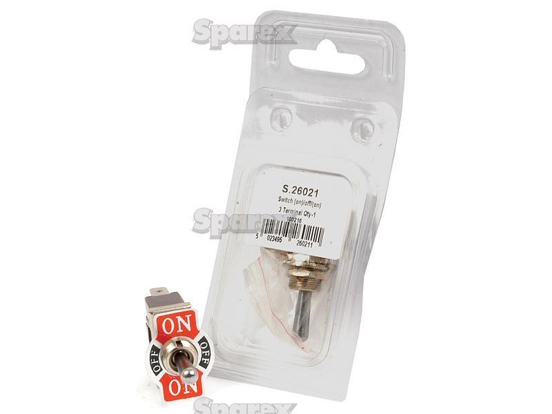 Agripak Toggle Switch, (On)/Off/(On) Sprung Centred