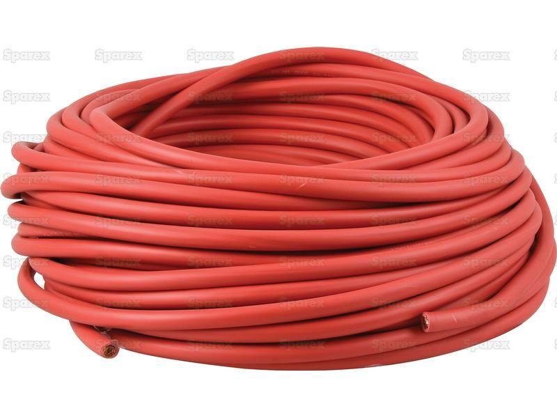 Electrical Cable - 1 Core, 50mm°² Cable, Red (Length: 50M), ()