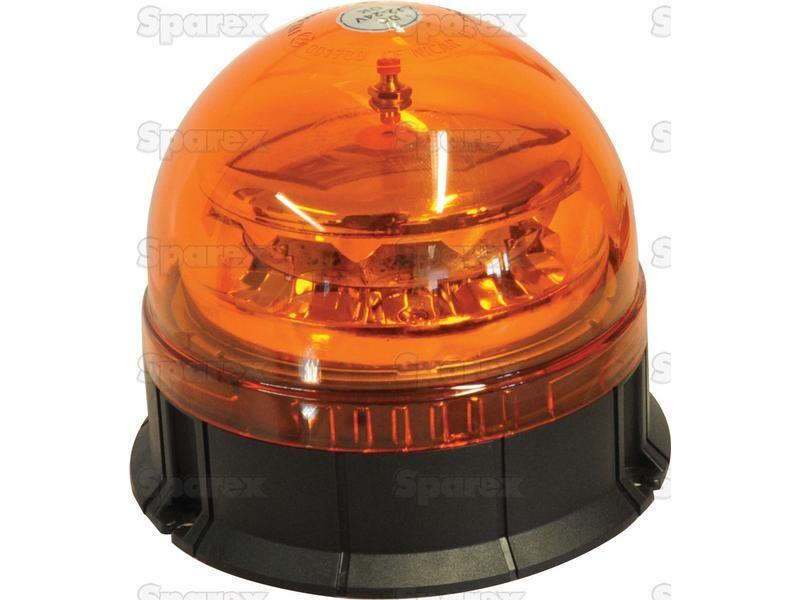 LED Rotating Beacon (Amber), Interference: Class 3, Bolt on, 12-24V
