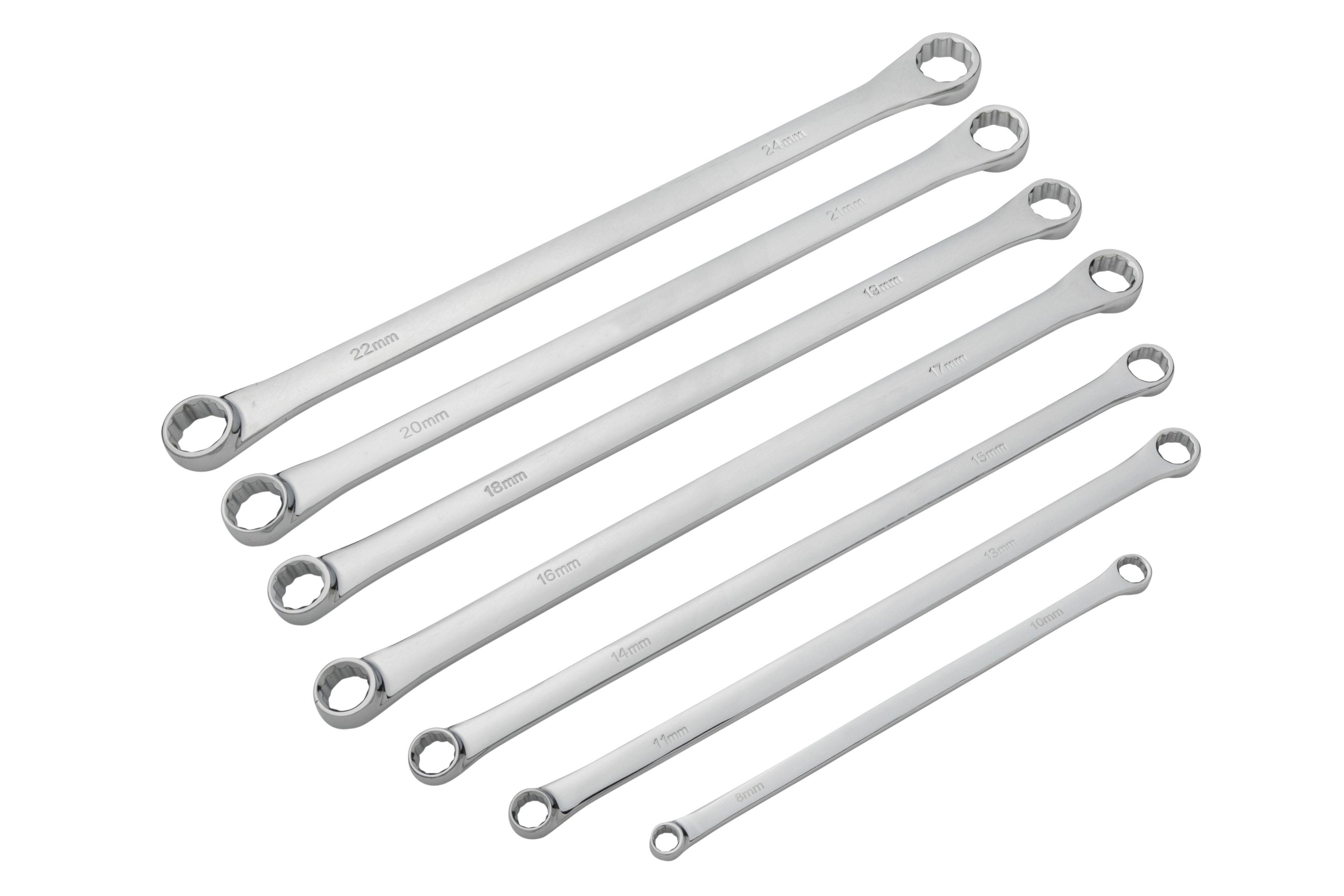 Blue Spot Tools 7 PCE Extra Long Double Ended Ring Aviation Spanners