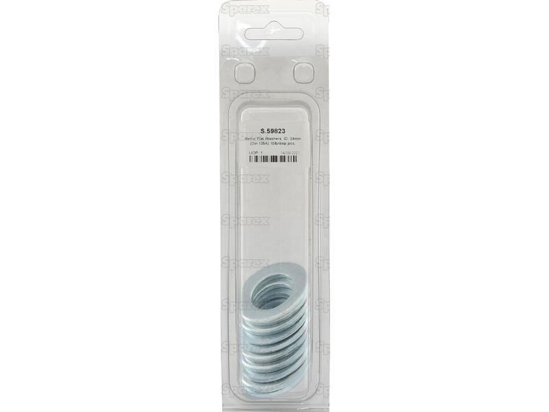 Metric Flat Washers, ID: 24mm (Din 125A) 10 pcs. Agripak