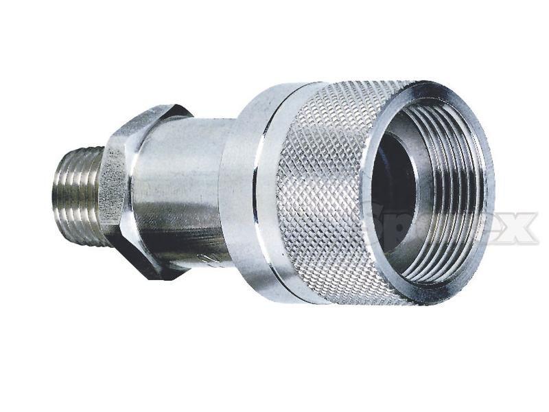 Poppet Valve Screw Couplings - Female - 1/4''NPT - PVVM Series Faster S.p.A (PVVM1/14NPT F, PVVM1/14NPTF)