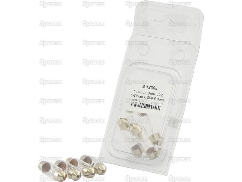 Halogen Stop/Tail Bulb, 12V, 5W, SV8.5 Base Lucas, OSRAM, Phillips