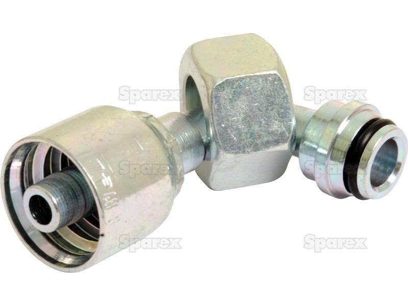 Parker Metric Hose Insert 3/8'' x M22 x 1.50  Female 90° Swept Swivel Light Series PARKER HANNIFIN (1CF48-15-6)
