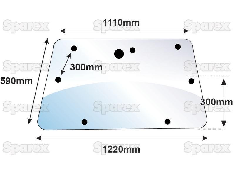 Rear Window for Massey Ferguson 399 (300 Series)