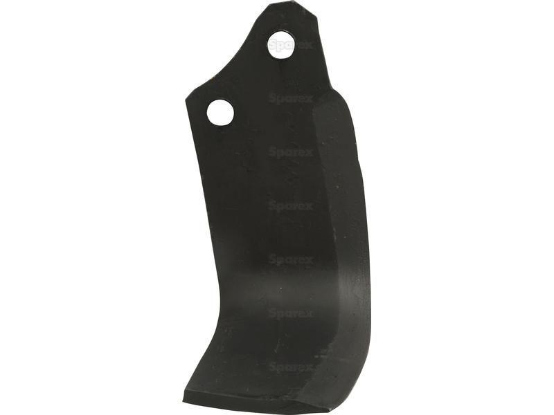 Rotavator Blade Square LH 60x7mm Height: 175mm. Hole centres: 40mm. Hole Ø: 14.5mm. Replacement for Kverneland for Maschio VARIOUS