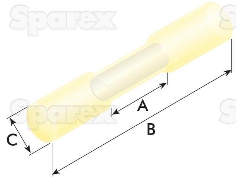 Heat Shrink Insulated Solder Connector Yellow ( )