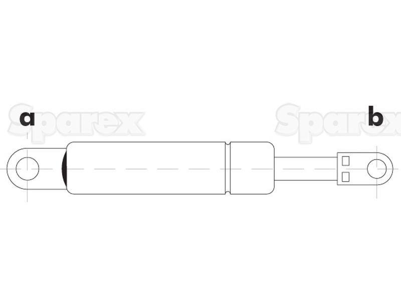 Gas Strut, Total length: 405mm for Fendt