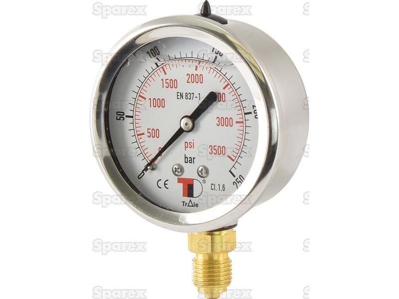 Hydraulic Pressure Gauge Ø63mm (0-250 Bar)