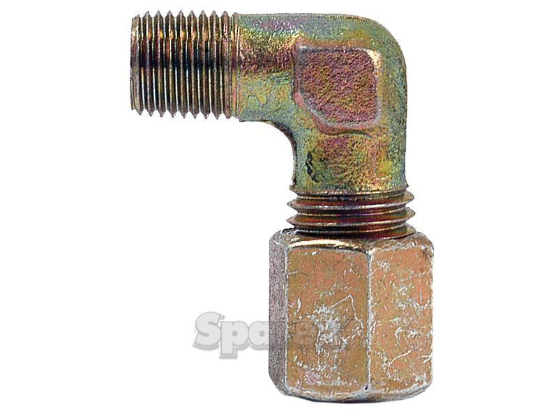 Hydraulic Metal Pipe Angled Stud Coupling G.E.V. 12L - 3/8''BSP 90 compact PARKER HANNIFIN (WE12LRCF)