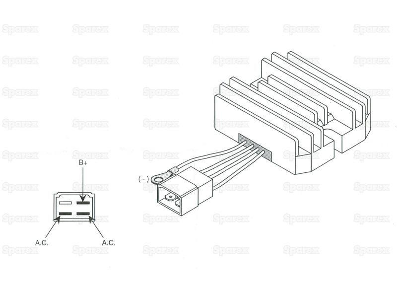 Voltage Regulator for Yanmar YM1610 (YM Series)