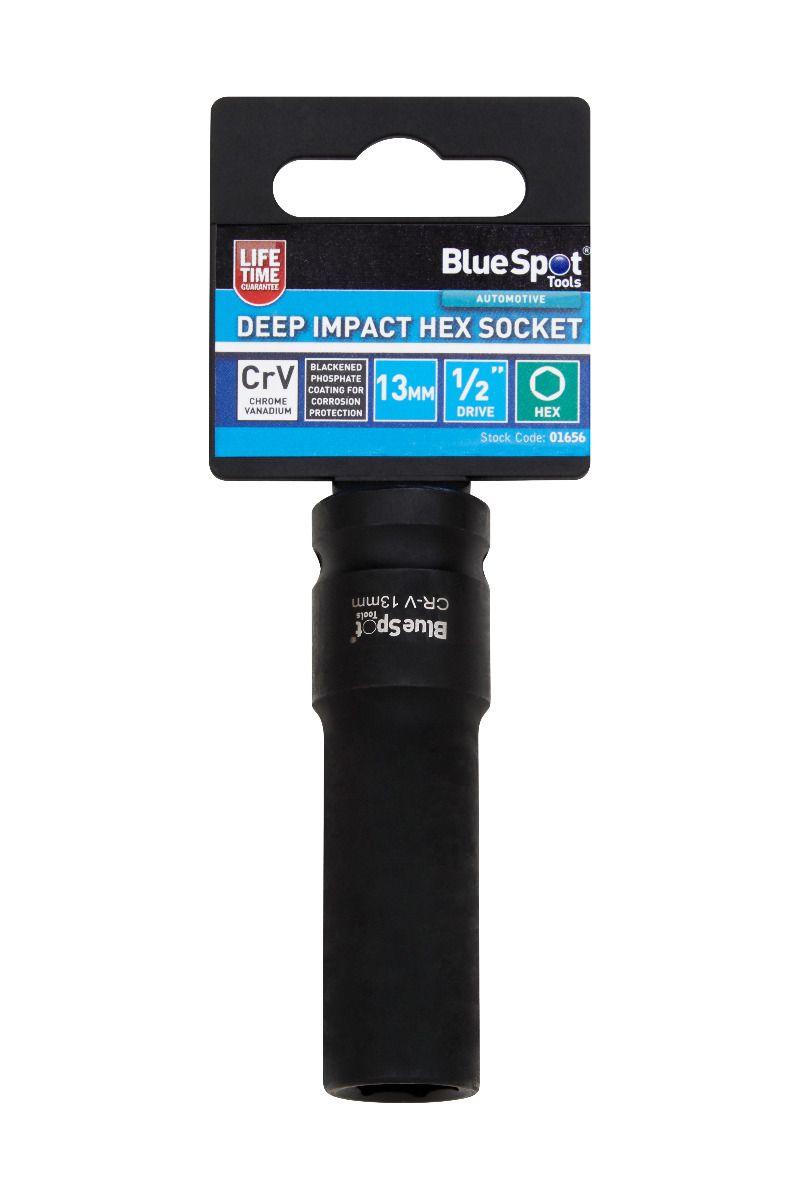 Blue Spot Tools Individual 13mm 1/2" Deep Impact Hex Socket