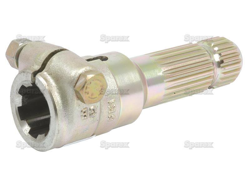 PTO Adaptor - Female spline 1 3/8'' - 6 x Male spline 1 3/8'' - 21 with Clamp Bolt.
