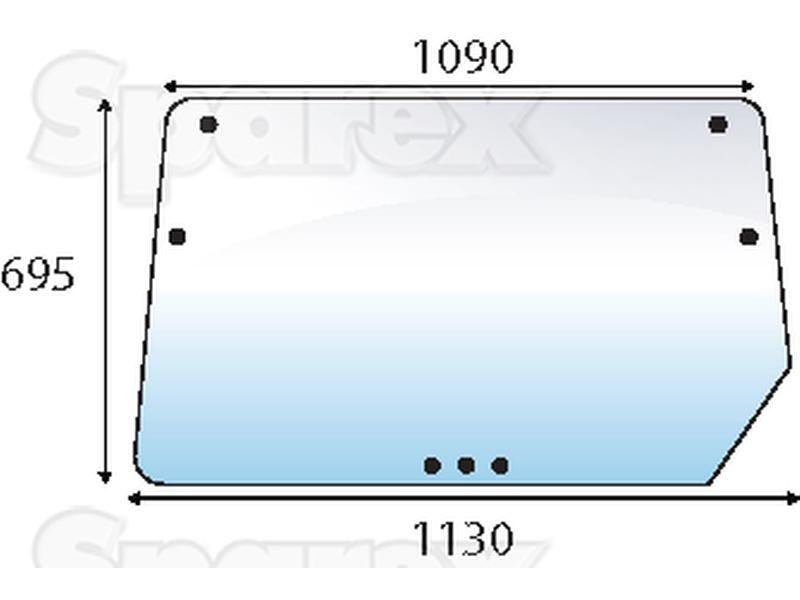 Rear Window for Deutz-Fahr DX4.50 (DX4 Series)