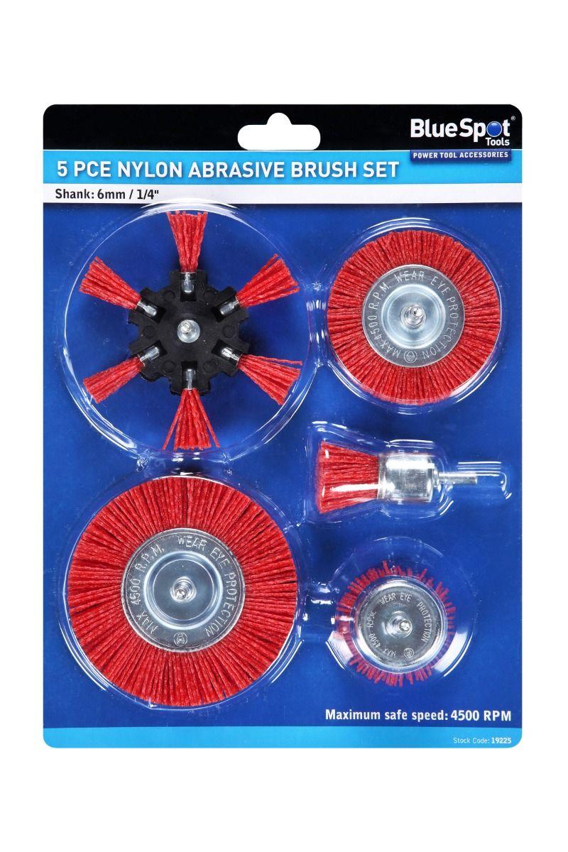 Blue Spot Tools 5 PCE Nylon Abrasive Brush Set