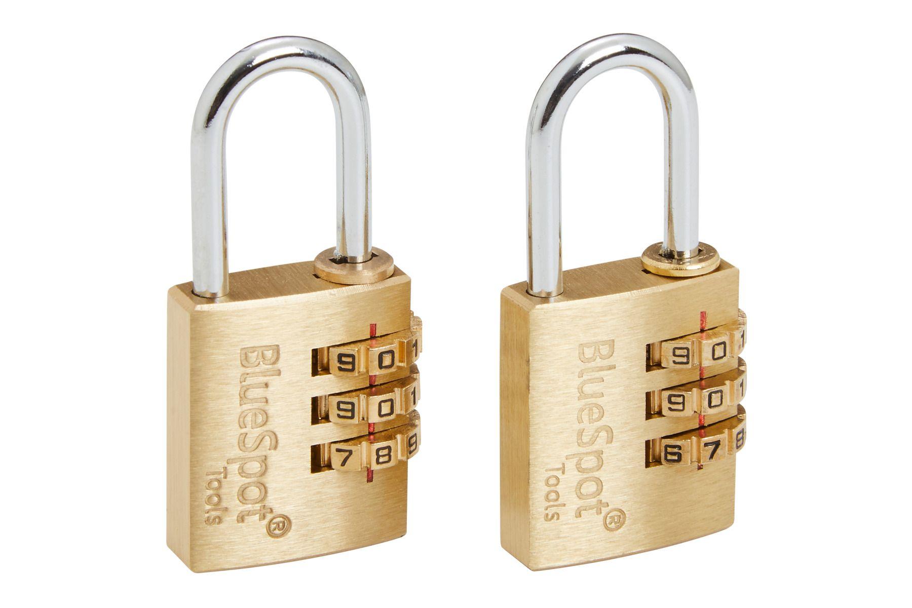Blue Spot Tools 2 PCE Heavy Duty Combination Locks