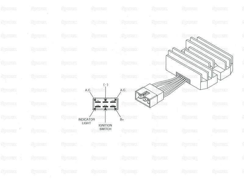 Voltage Regulator for Yanmar 186