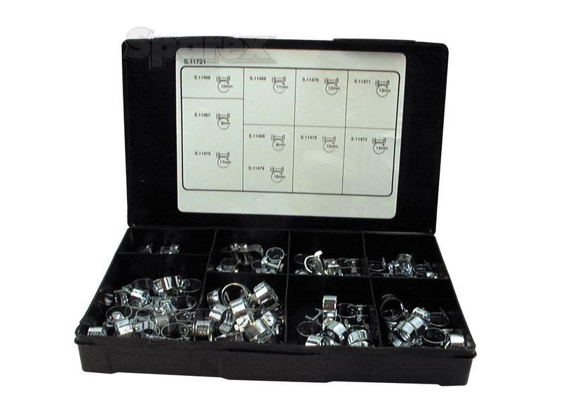 Mini Hose Clip, Min Ø6mm, Max. Ø17mm, 100 pcs. Handipak.