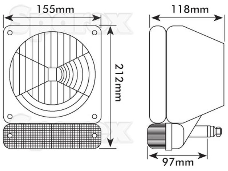 Halogen Front Combination Light (RH & LH) for Manitou