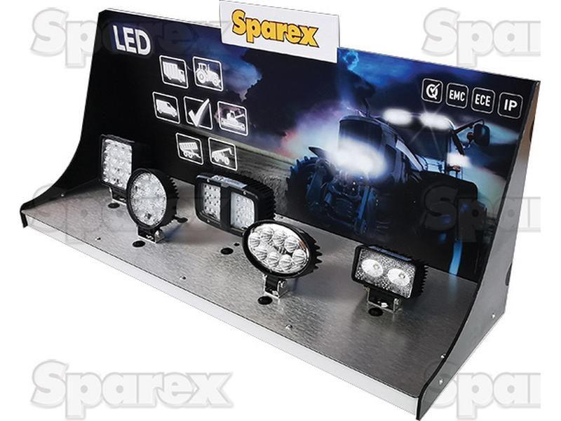 LED Light Display with switches & Aluminium Base