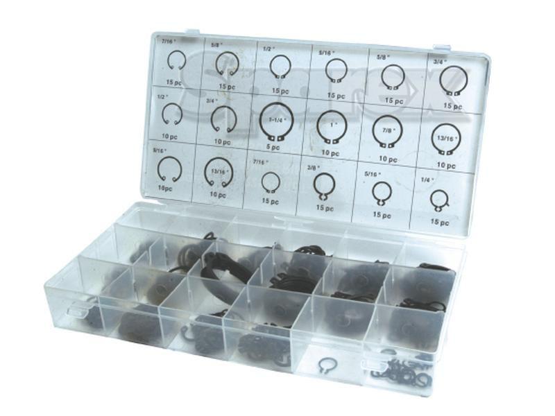Internal & External Circlip - Assortment, 225 pcs. Handipak