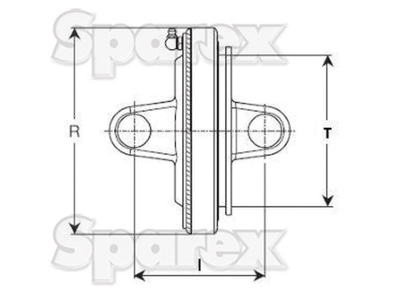 PTO Wide Angle Centre Body (U/J Size: 27 x 100mm) Bondioli & Pavesi (5110H0051)