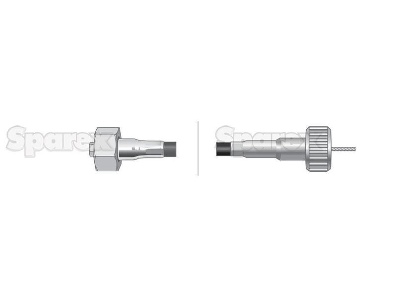 Drive Cable - Length: 1735mm, Outer cable length: 1698mm. for Massey Ferguson