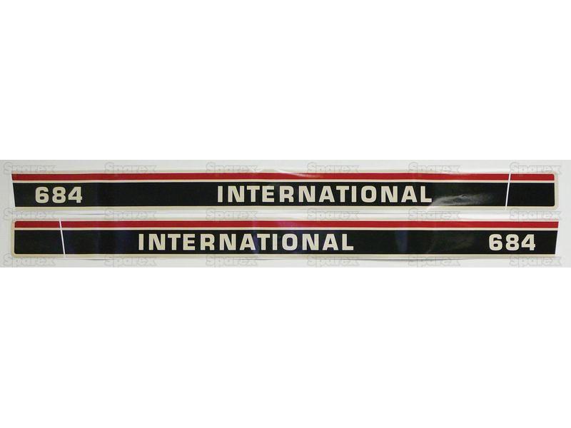 Decal Set - Case IH / International Harvester IH 684 for Case IH 684 (84 Series)