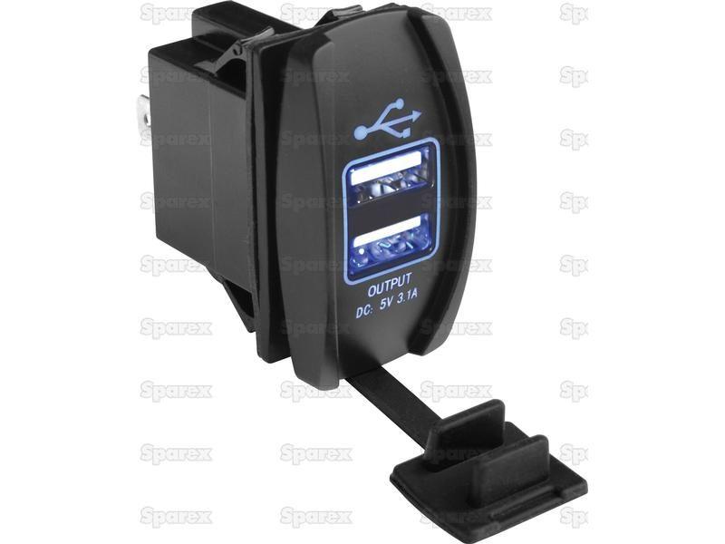 Rocker Switch - USB Charger, 2 Position(), 1pc. Agripak