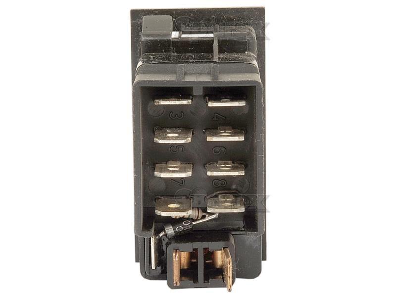 Rocker Switch - Hazard, 2 Position (On/Off) Massey Ferguson (3611532M1)