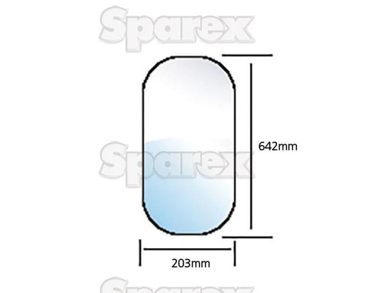 Lower Front Glass RH & LH for Massey Ferguson 590 (500 Series)