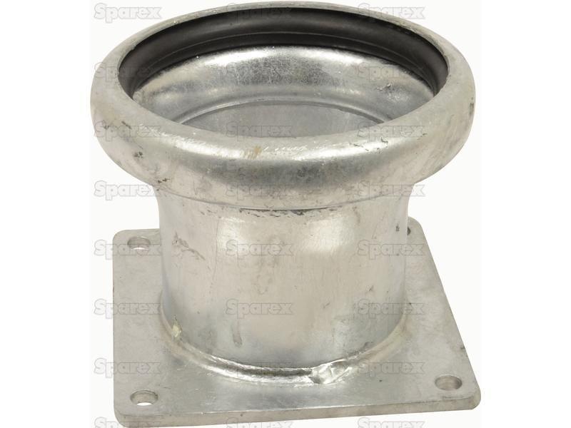 Female Coupling with Flanged end 4" Galvanised B |  for Bauer Slurry Equipment