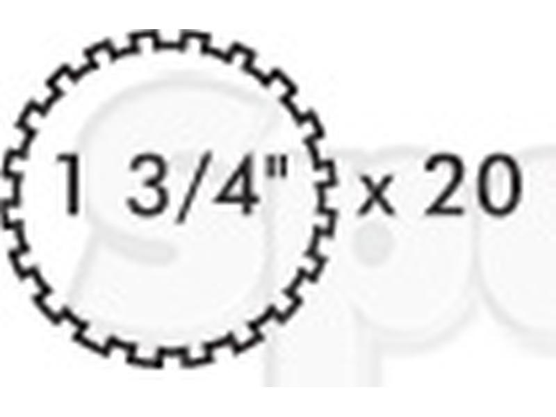 PTO Yoke - Quick Release (U/J Size: 32 x 76mm) Size: 1 3/4''-20 Spline La Magdalena, Walterscheid