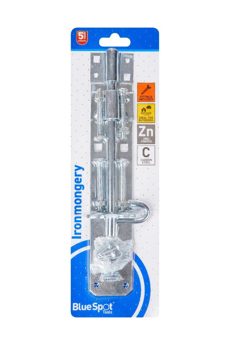 Blue Spot Tools Zinc Plated Brenton Bolt 200mm