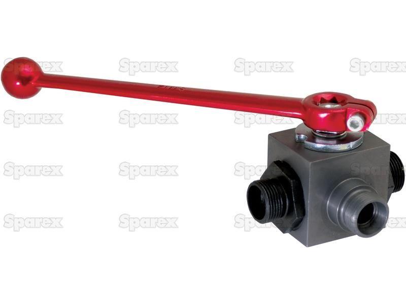 Hydraulic 3-Way Diverter Ball valve M16 x 1.5