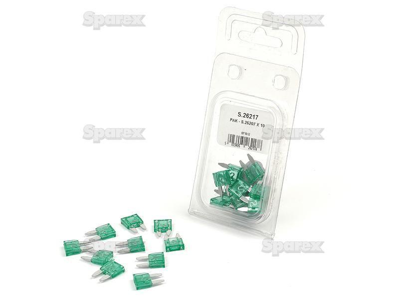 Mini Blade Fuses Agripak 30 Amps 10 pcs. Agripak