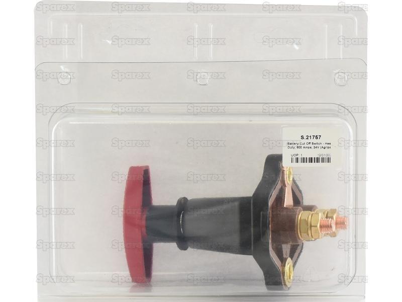 Battery Cut Off Switch - Heavy Duty, 600 Amps, 24V (Agripak)
