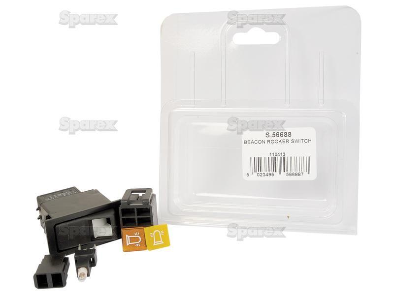 Agripak Rocker Switch, Rotating Beacon | Case/IH, Fiat, FordNH, Merlo (82007618)