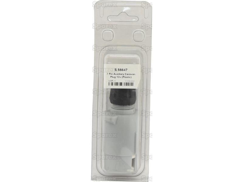 7 Pin Auxiliary Caravan Plug 12v (Plastic)