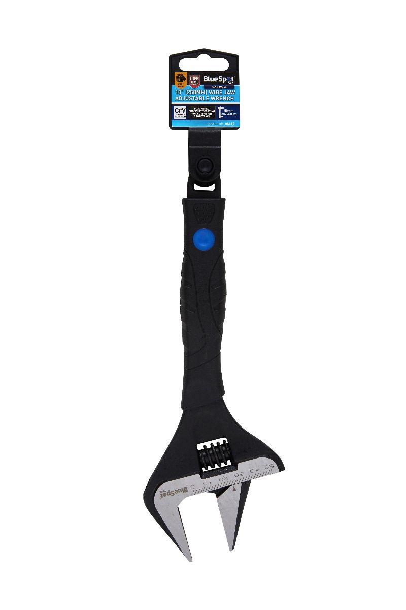 Blue Spot Tools 10" Wide Jaw Adjustable Wrench