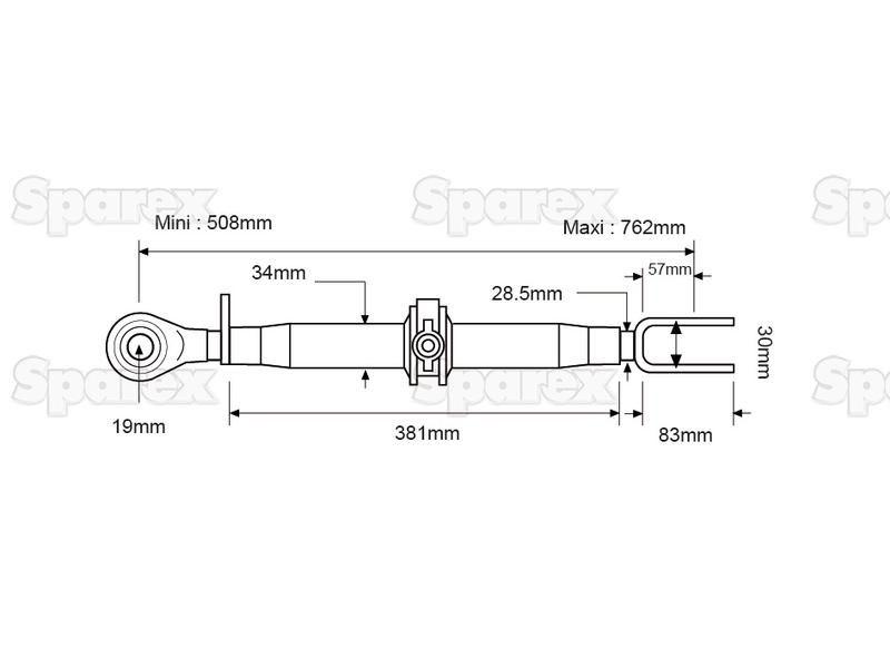 Ratchet Link Assembly - Ball and Clevis