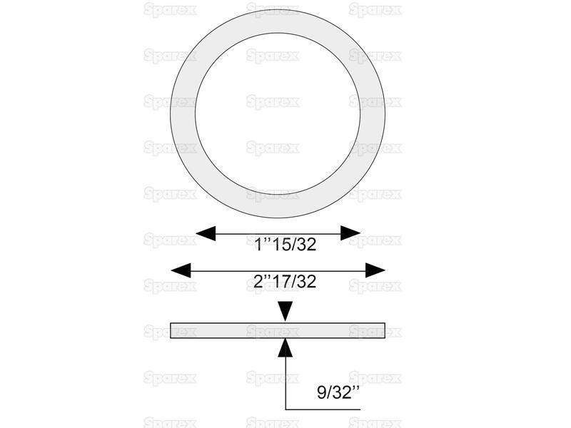 Lower Link Spacer 3 for White Oliver VARIOUS
