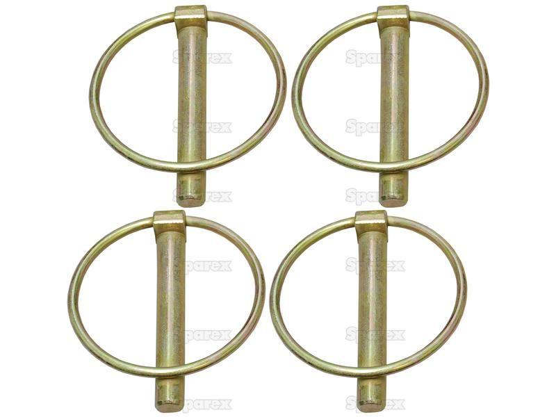 Round Linch Pin, Pin Ø11mm x 70mm (4 pcs. Agripak)